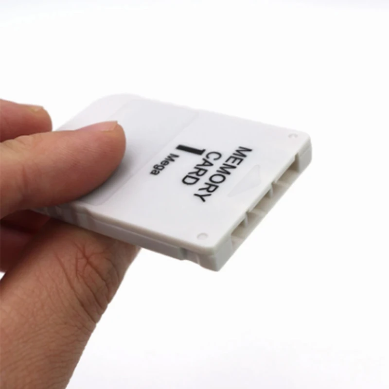PS1 Memory Card 1 Mega Memory Card for PS 1 PS1 PSX Game Useful Practical Affordable White 1M 1MB