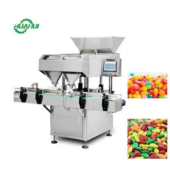 16 Channel Automatic Soft Capsule Softgel Counter Machine Tablet Capsule Counting Machine for Bottling