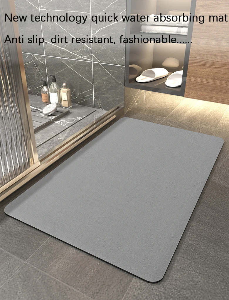 Luxury Diatomite Bath Mat - Quick Dry & Antislip