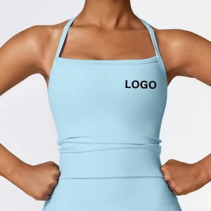 Women's Sexy Sport Vest Sexy Yoga Bra Tops for Women Custom Logo Padded Yoga Bra Tops