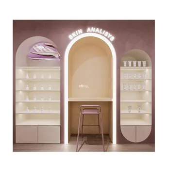 Luxury Spa Furniture Decorate a Beauty Products Shop Spa Display case with Storage