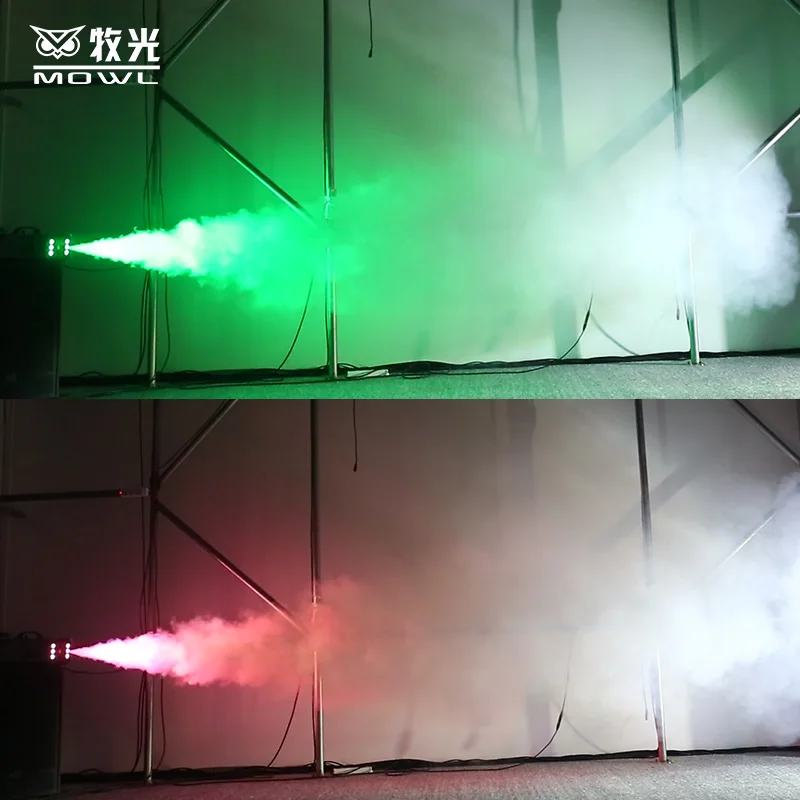 1500W DMX LED Smoke Fog Machine With RGB Light for Stage Wedding Party Disco Nightclub Show