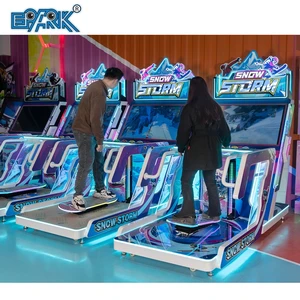 Indoor Coin-Operated Skiing Simulator Arcade Game Machine Amusement Park Product in Metal English Language City Ski Concept