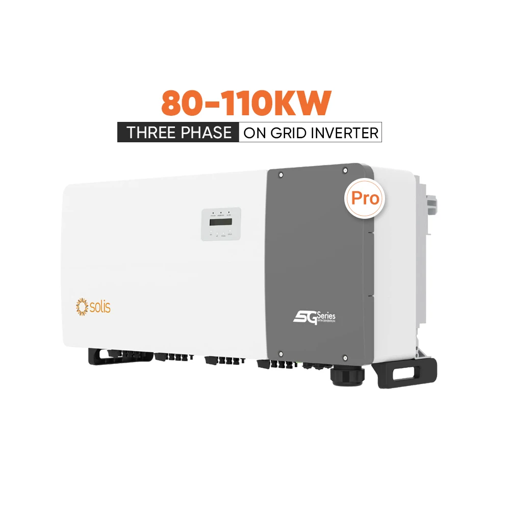 Solis on grid Inverter 3 Phase 50KW 60KW 80KW 100KW 110KW 125KW 5G Pro On Grid Tie Three Phase Solar Inverter