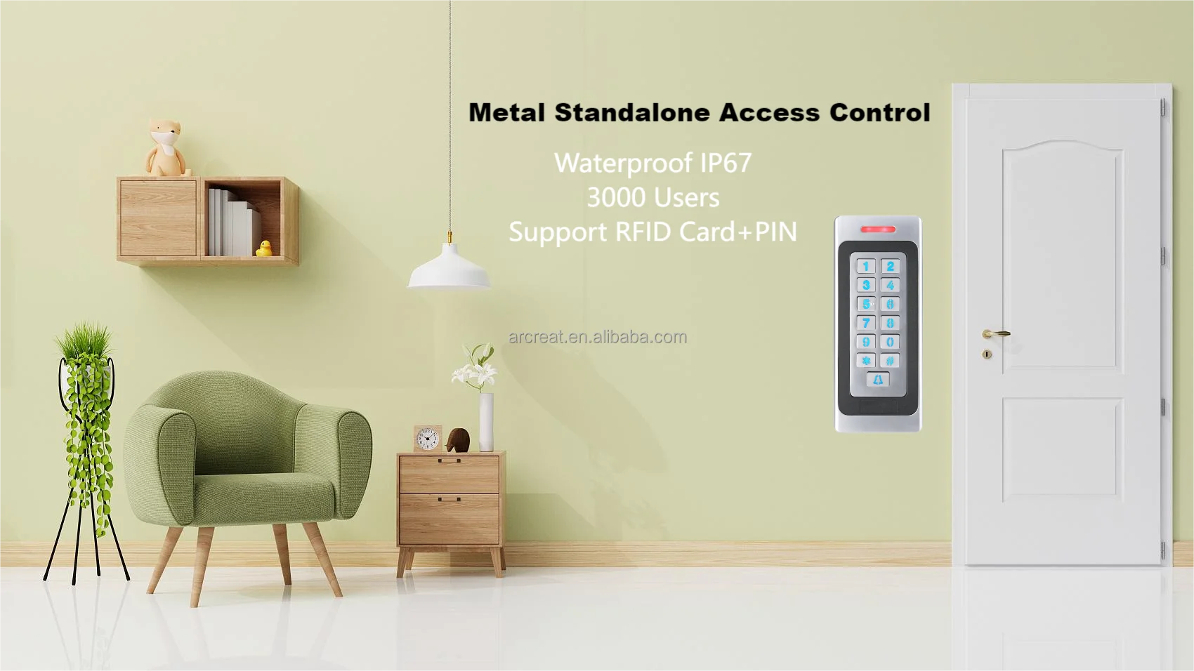 Access Control Keypad - 125khz RFID Card Reader System