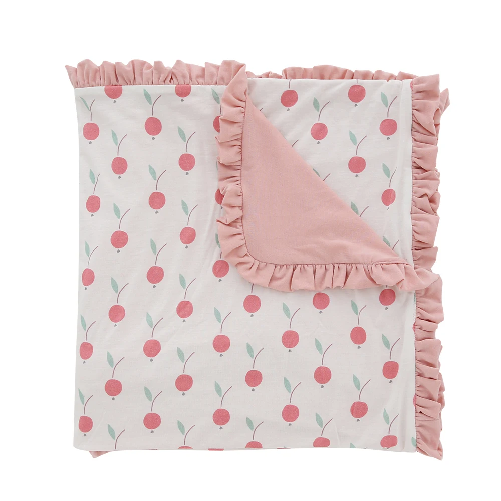 Customized Printing High Quality Bamboo Fabric Baby Receiving Blanket Silky Soft And Cozy Baby