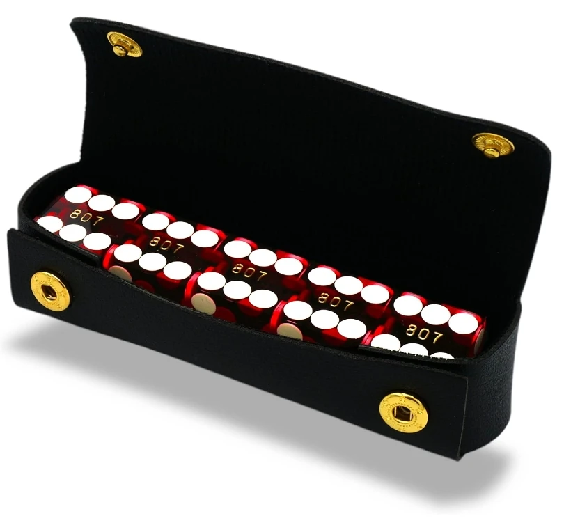 2024 Matching Matte Surface Serial Numbers High Precision Las Vegas Casino Dice 19mm Acrylic Material Sharp Edge Frosted