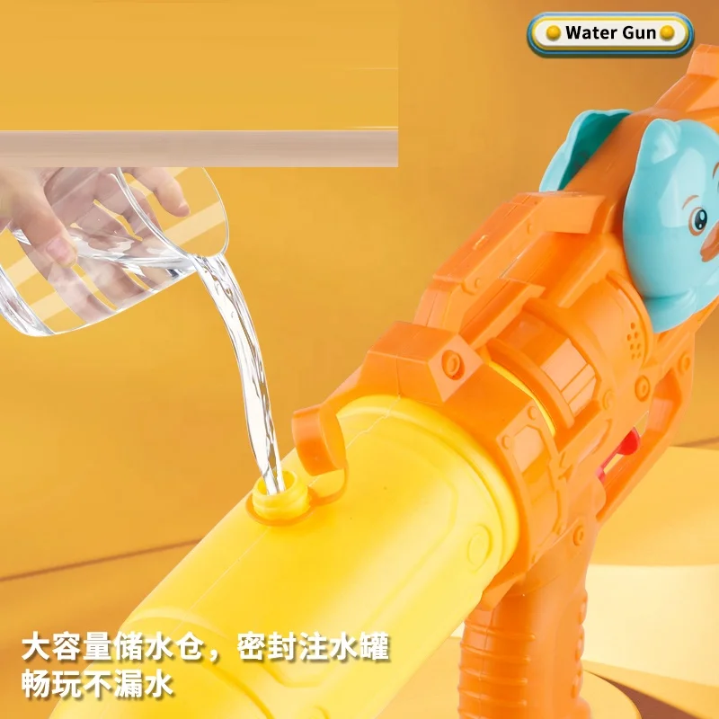 2025 26CM Factory Direct Sale Cheap Water Gun Toy Summer Pool Hand Press Air Pressure Squirt Water Spray Gun Handheld Summer