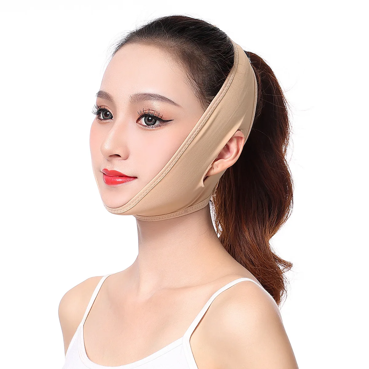 Post Surgical Chin Strap Bandage for Women Neck and Chin Compression Garment  Wrap Face Slimmer 