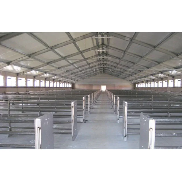 Cheap and High Quality Prefabricated Construction Design Steel Frame Pig Shed Long Span Steel Structure Pig Farm Building