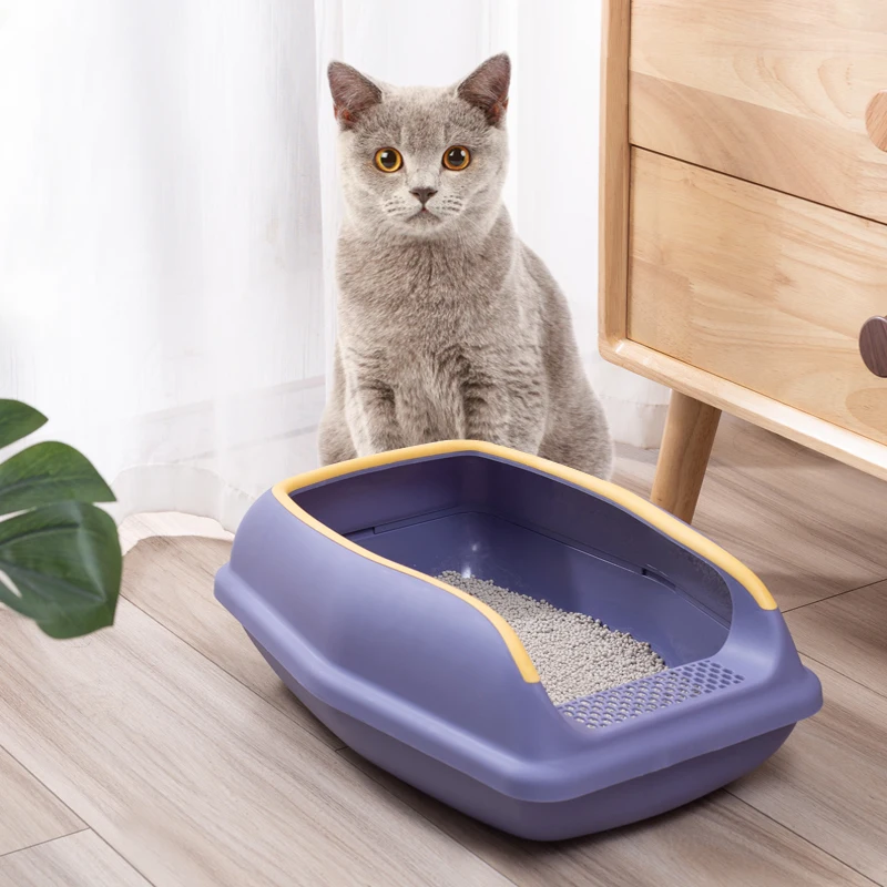Oem Odm Accepted Pet Supplier Cat Litter Tray Large Cat Litter Toilet
