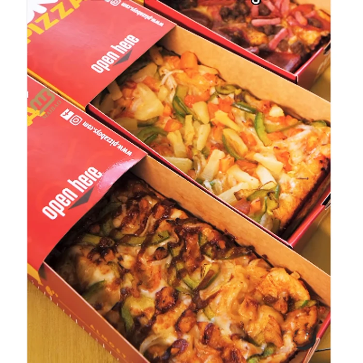 食品グレードのデリバリーボックス ピザ カスタム 25cm 韓国風ピザ