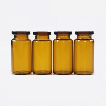 Supply High Quality Amber Clear Glass Bottles With Aluminium Cap