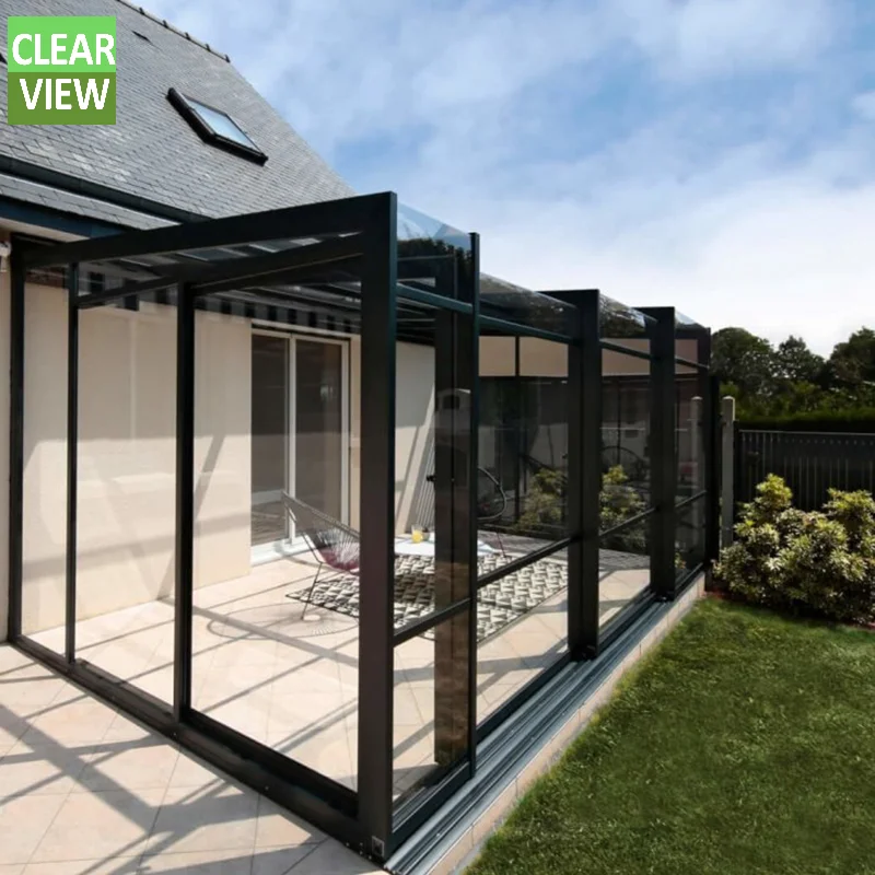 Clearview Customized Aluminium Motorized Glass Patio Roof Sunroom