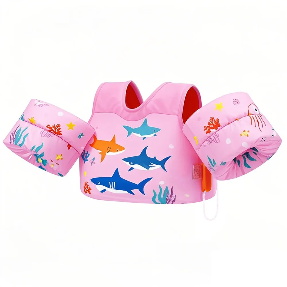 product ce certified custom kids neoprene life jacket toddler floating vest for swimming training child aid epe foam baby lifejacket-10