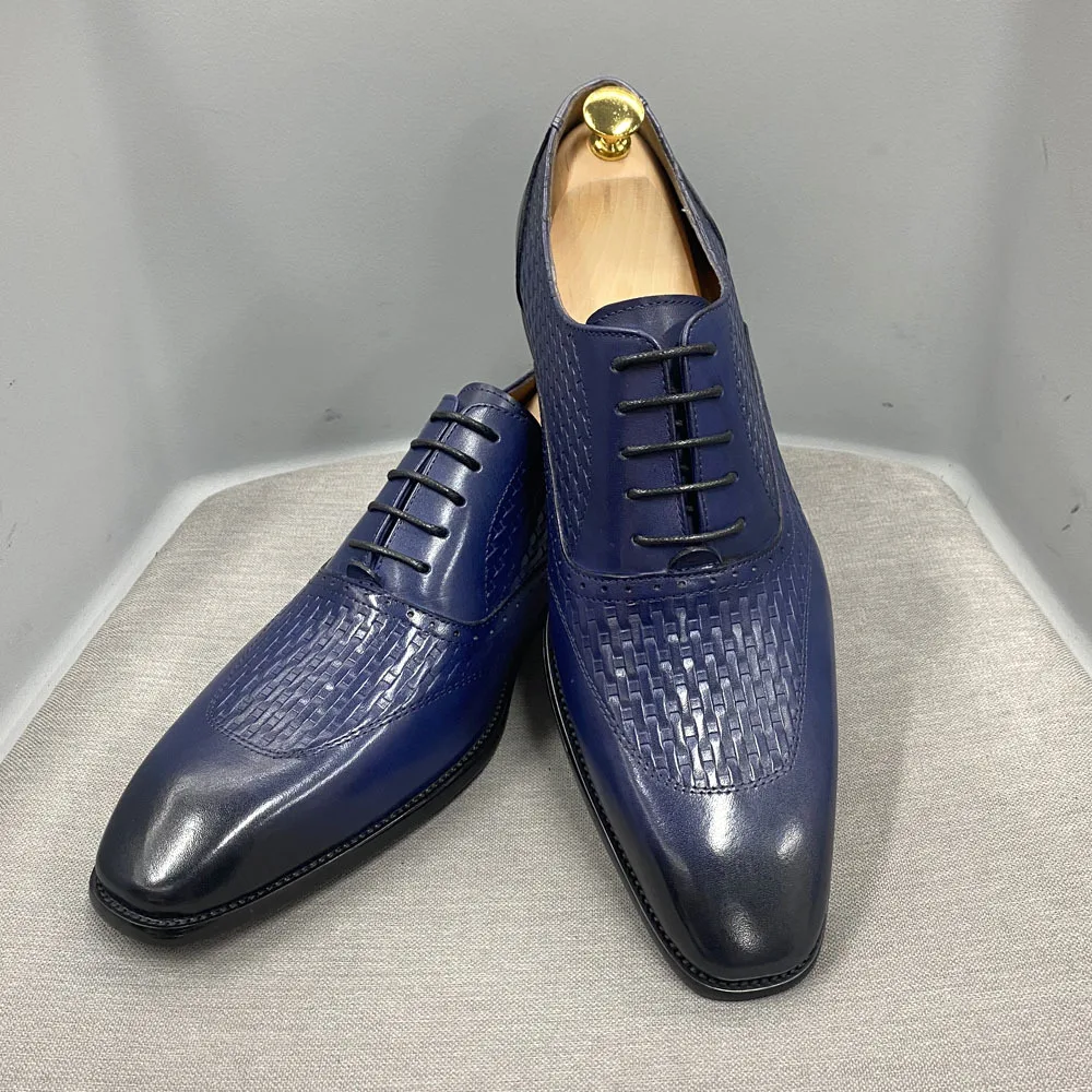 Men's Dress Shoes - Italian Style Formal Genuine Leather