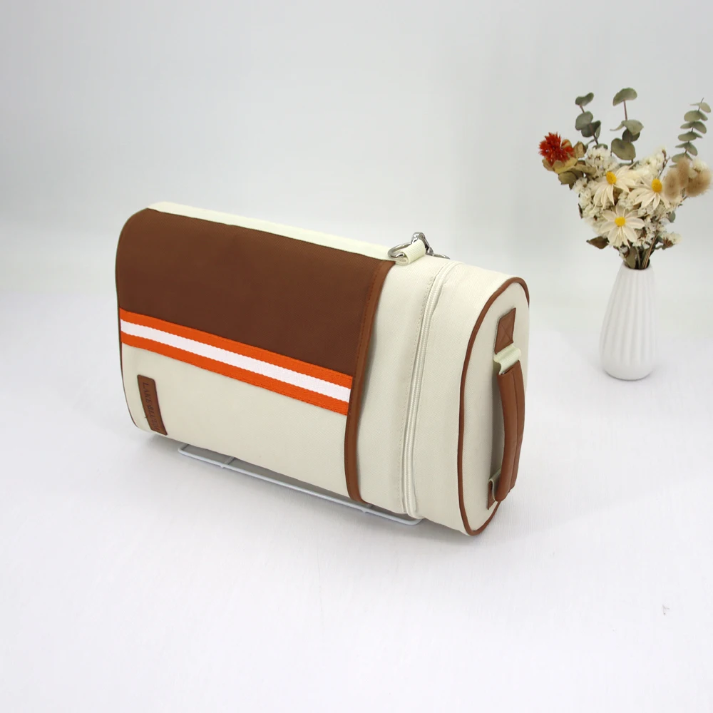 BSCI Customized 2 Bottle Wine Gift Carrier Bag Soft Side Insulated Padded Wine Carrying Cooling Bag
