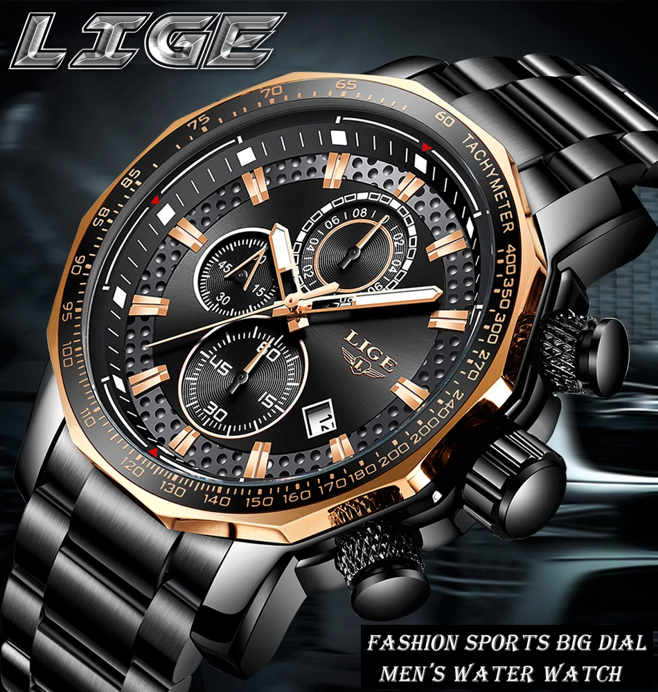 Lige Smartwatch Ross Lige 9902 Lige 9902 Men's Quartz Watch
