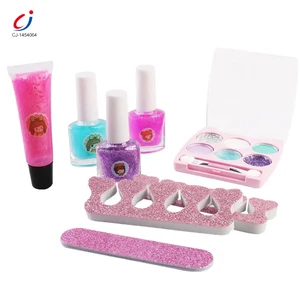 Chengji Girls Cosmetics Kids Nail Polish Set Diy Makeup Play Toy Nails Pretend Toy