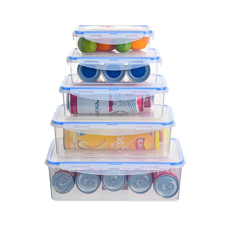 5 Pcs Set Kitchen Storage Organizer PP High Quality Food Container