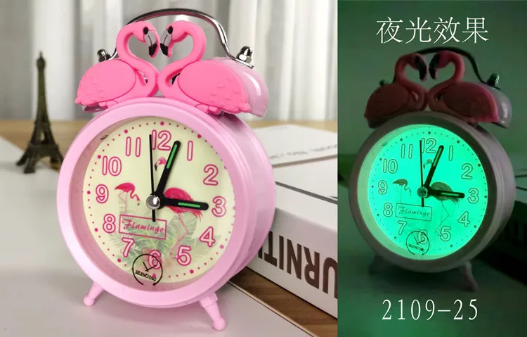 Stitch dibujos animados doble campana despertador dormitorio reloj