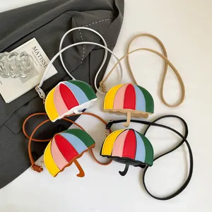Rainbow Umbrella Shaped Bag Fashion Creative Mini Bag 2026 Trendy Crossbody Bag for Women