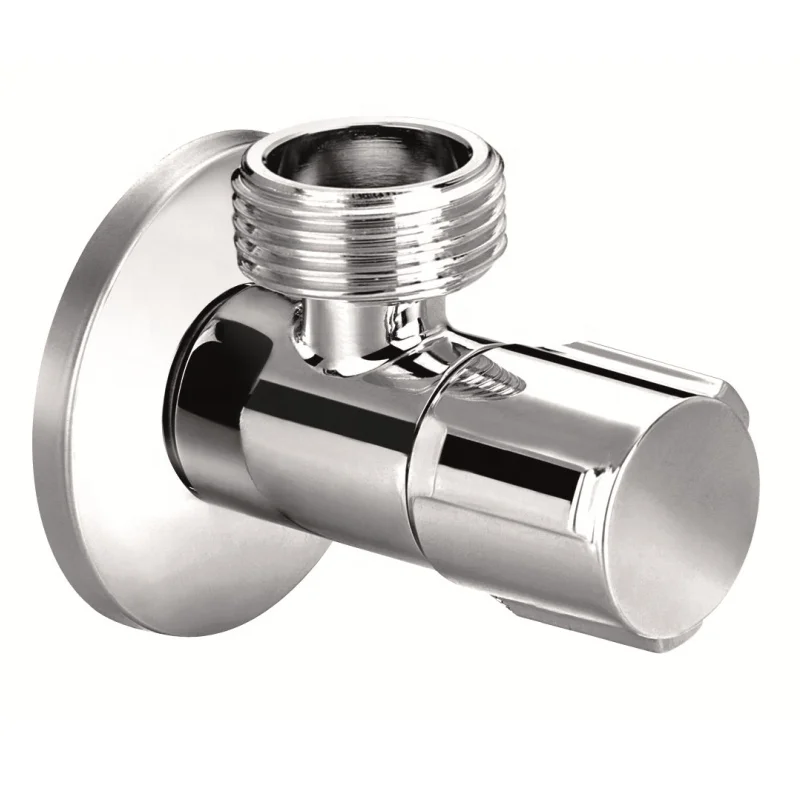 Стопорный клапан для воды, латунный угловой клапан для ванной комнаты, соединитель для унитаза, угловой клапан 1/2 дюйма