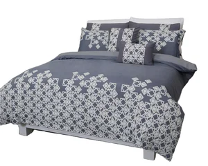 Embroidery Quilt Cover and Pillowcases 100% Cotton 4Pcs Bedsheet Bedding Set Duvet Cover