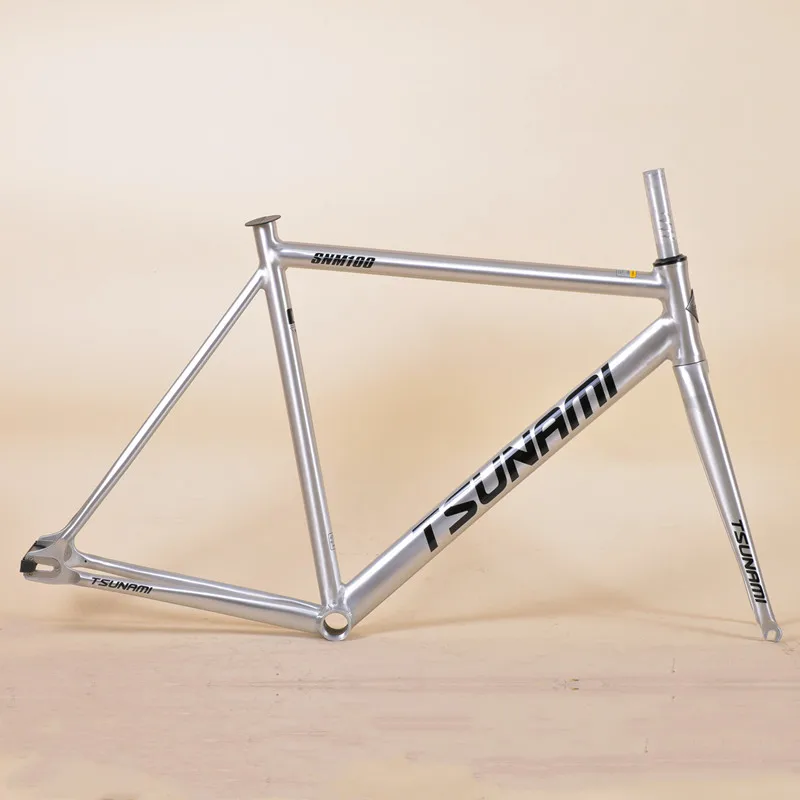 Tsunami SNM100 Gray Ti Fixed Gear Bike Aluminum 700c