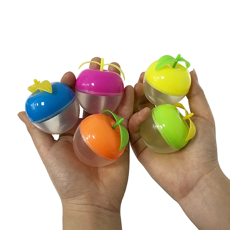 Небольшой пластиковый контейнер для сладких игрушек в форме яблока для детей