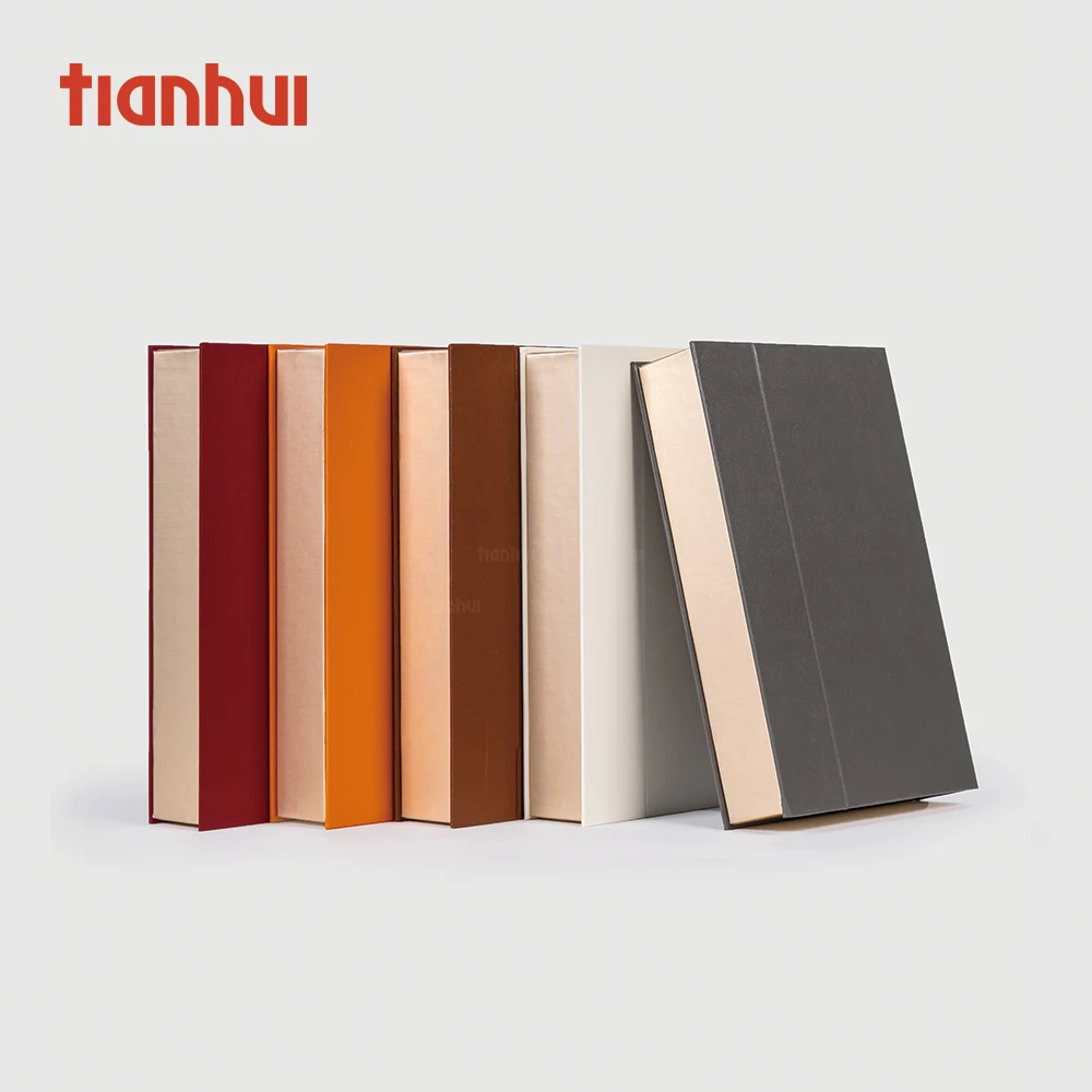 Луксозна подаръчна кутия във форма на книга Tianhui със скрита магнитна текстура на кожа