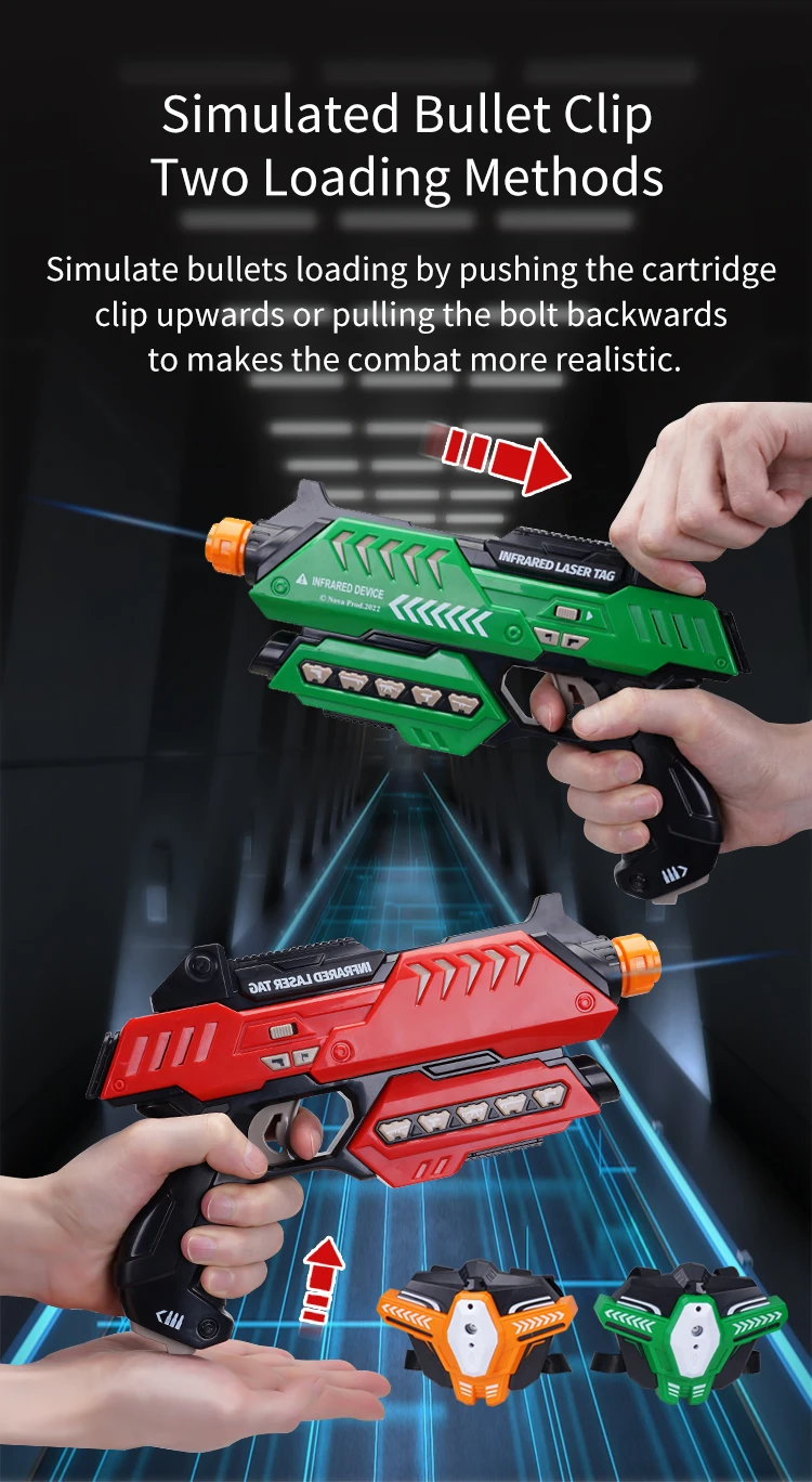 FiveStar Infrared Laser Tag Gun Toy Indoor and Outdoor Team Game Laser Versus Battle Water Gun Toy