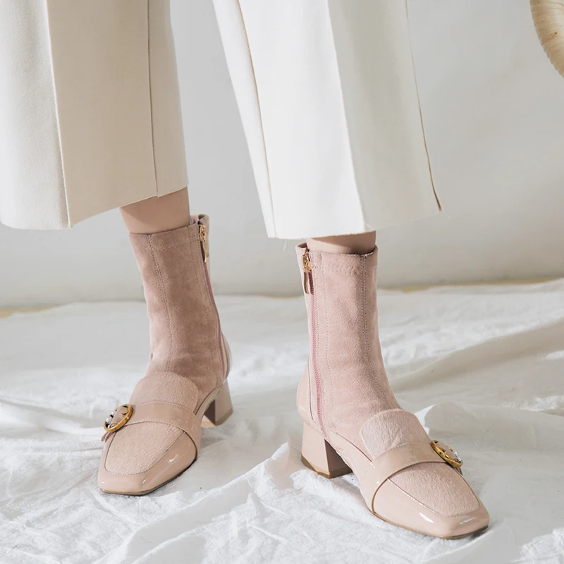 Mocasines Pelo Plataforma Mujer - PERA LIMONERA