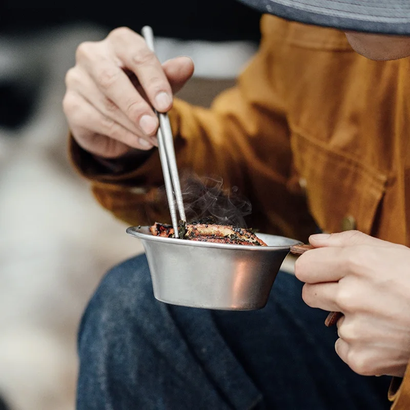 Stainless Sierra Cup - Durable Camping Cup with Leather Handle