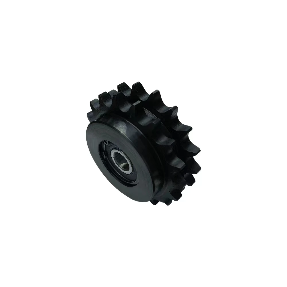 Industrial 06B 08B 10B 12B Double Row Roller Chain Idler Sprocket With Bearing