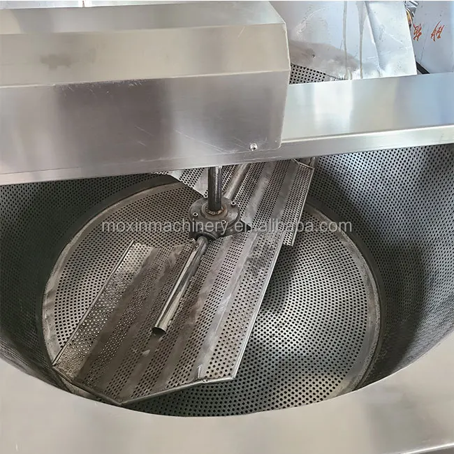 Gas Type Large Deep Fryer Machine Pringles Potato Chips Batch Fryer Machine