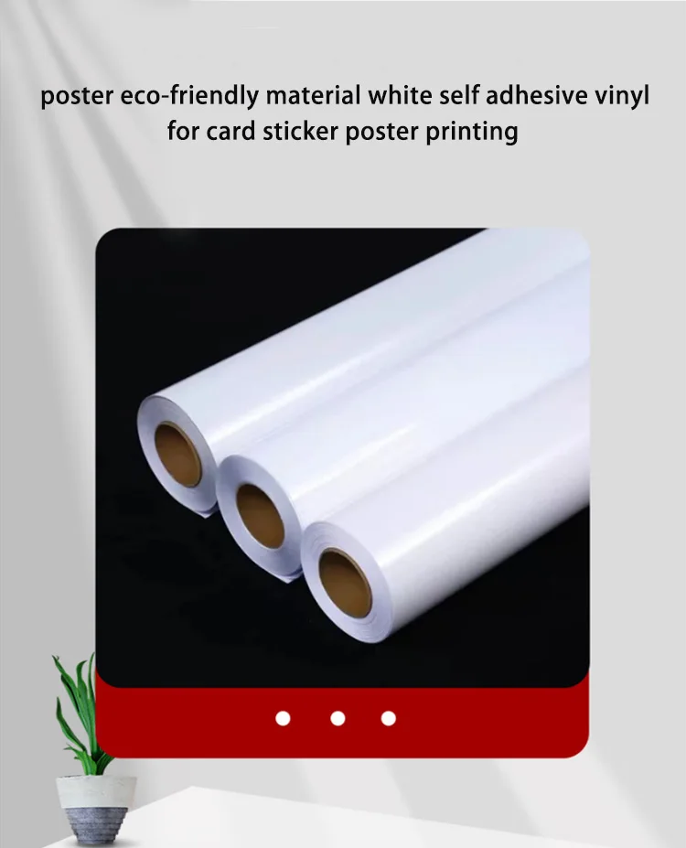 Poster Monomeric PVC Self Adhesive Vinyl Sticker 100mic Eco Friendly