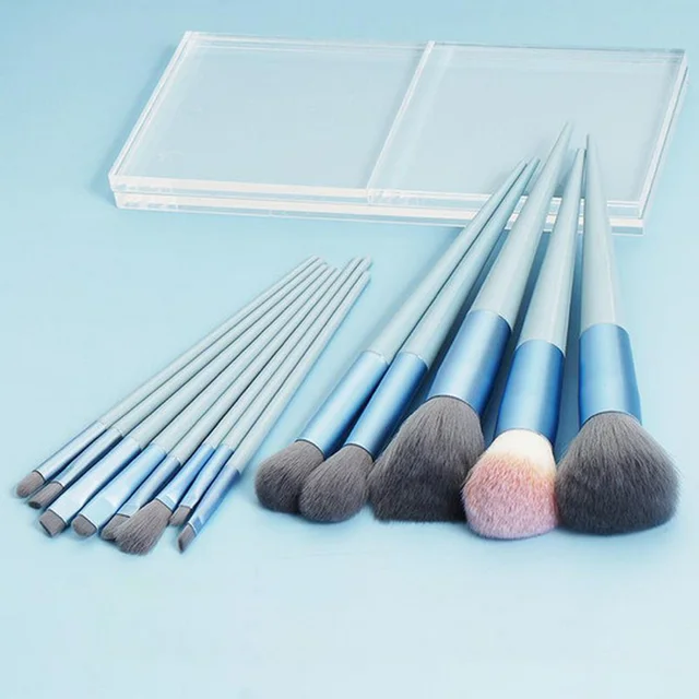 5 Colors 13Pcs Makeup Brush Set Concealer Brush Blush Loose Powder Eye Shadow Highlighter Foundation Brushes