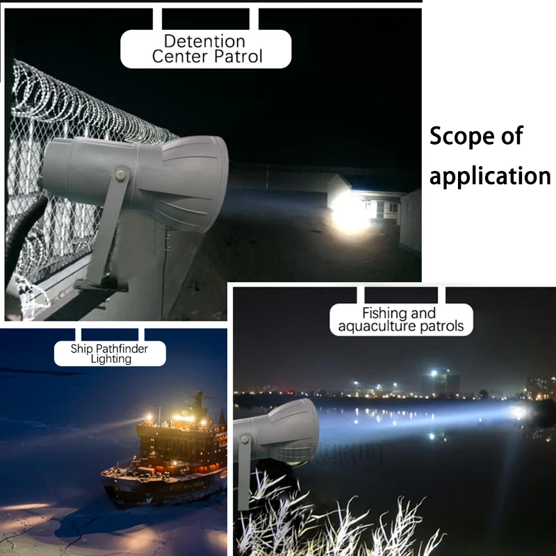 Remote Control High Power HID Searchlight 12V 150W Rotate Spotlight Light for Truck Off Road Boat Marine
