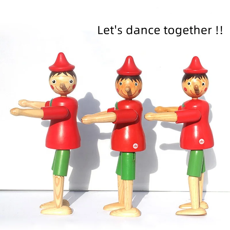 Персонализированная марионетка в итальянском стиле, милые деревянные Пиноккио-украшения, деревянная Пиноккио-марионетка