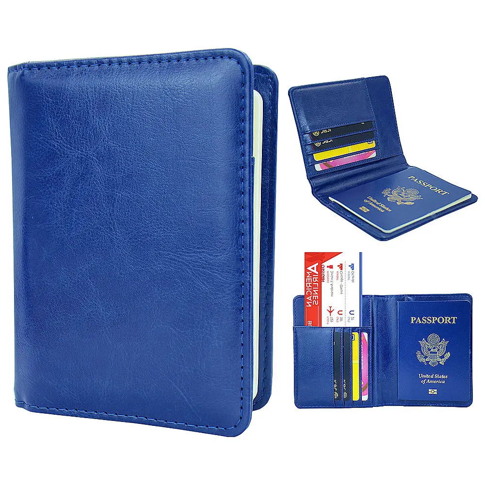 Wholesale trending products 2022 new arrivals Travel Document Organizer Wallet Pu Leather Case