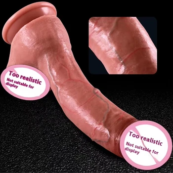 Hot Sale Thrusting Telescopic Silicone Dildo Suction Cup Big Penis Sex Toys for Women's Vaginal Stimulation Made Liquid Silicone