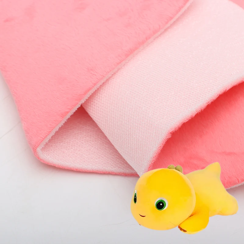 Fabryczna, wykonana na zamówienie, wysokiej jakości pluszowa tkanina z pianką laminowaną, stosowana jako materiał do tapicerki siedzeń/pluszowych zabawek dla dzieci/torb i walizek