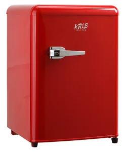 China Factory Home Appliance 55L Single Door Fridge Retro Style Refrigerator Home Use Retro Fridge