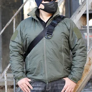 Dradon L7 Men's Casual Winter Jacket with Zipper Closure Breathable Canvas Fabric