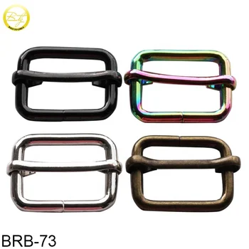 Wholesale cheap metal ring buckle adjust slides alloy quick release metal buckle for bag fitting