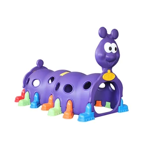 High Quality Pre-Primary Classroom Furniture Indoor Outdoor Plastic Worm Kids Tunnel for Kindergarten Daycare Amusement Tunnel