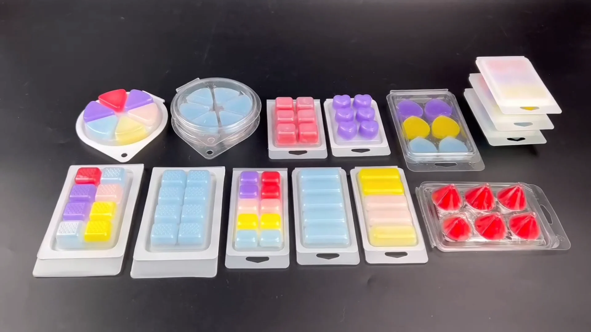 5 Cavity Wax Melts Clamshell Box Packaging Frosted 5 Cells Snap Bar Clamshells Packaging For Wax
