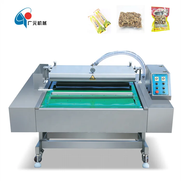 Military Bread Compressed Biscuits Continuous Vacuum Rolling Packaging Machine Conveyor Belt Vacuum Packing Machine