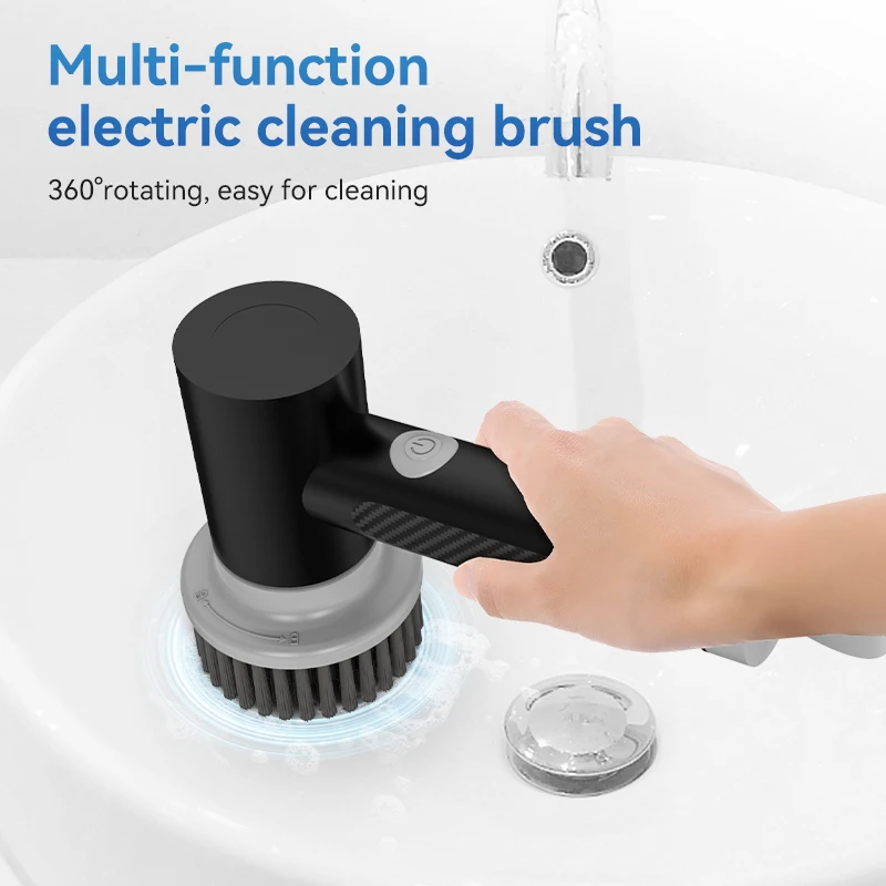 Buy Wholesale China Wholesale Electric Cleaning Brush Multifunctional Cleaner  Hand-held Dish Brush Stove Sink Brush For Kitchen Bathroom & Brush at USD  6.2